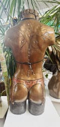 "Sweetheart" -One of a kind $2200.00    79cm x 40cm. stoneware-sculpture-certificate-of-authenticity