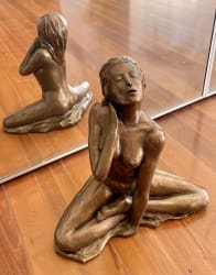 "Memories. "  -Original-one-of-a-kind-clay-sculpture  $650.00 38x38cm