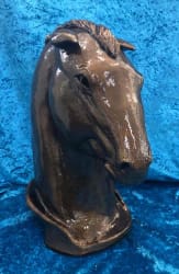 "Jazz" original one of a kind clay sculpture $980.00 44cm x 36cm