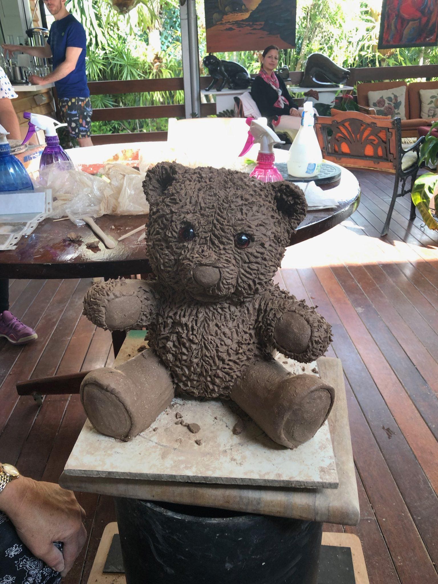 Clay Teddy bear for a baby Art
