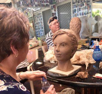 Learning the art od clay sculpting - Georgettes Art