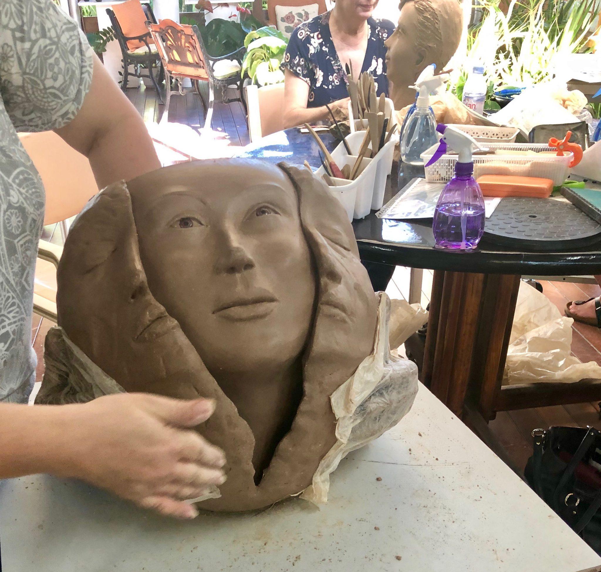 Creating an original art clay sculpture - Georgettes Art