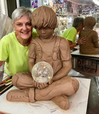 Jana is also staring to learn the art of clay sculpting - Georgettes Art