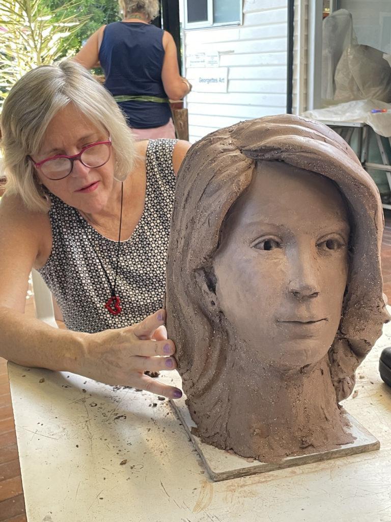 Creating an original art clay sculpture - Georgettes Art